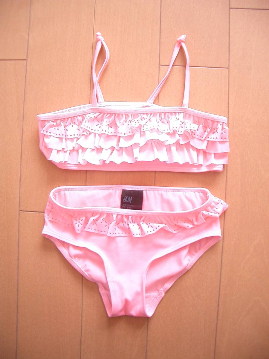 H M 水着 セパレート ビキニ スイムウェア 子供 女の子 130cm 上下2点セット ジャンク 130 125 134cm 売買されたオークション情報 Yahooの商品情報をアーカイブ公開 オークファン Aucfan Com