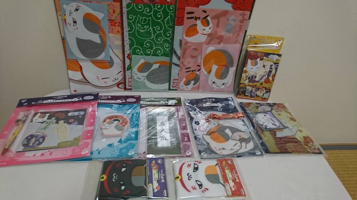 夏目友人帳 一番くじ 今宵は宴 d賞 e賞 f賞 g賞 続ニャンコ先生の徒然帳 g賞 クリアファイルセット まとめて_1