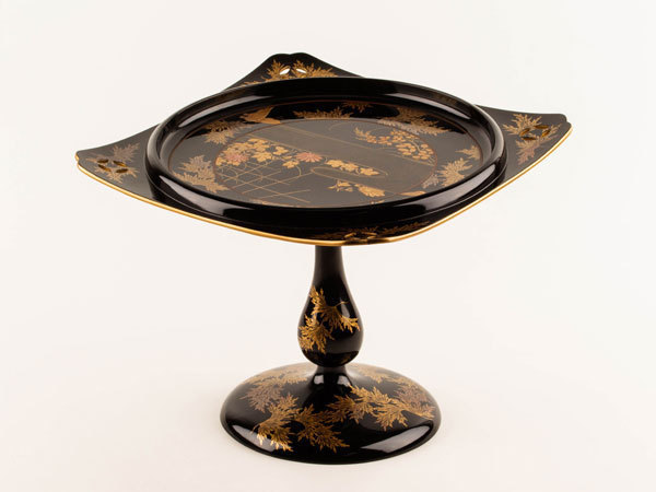 夢讃岐】茶道煎茶／ 木製漆器 讃岐後藤塗 2段重・お弁当箱 215×165 H90