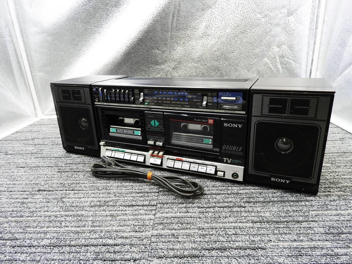 ラジカセ ソニー CFS-W660 ジャンク⁄希少品SONY ダブルカセットデッキ