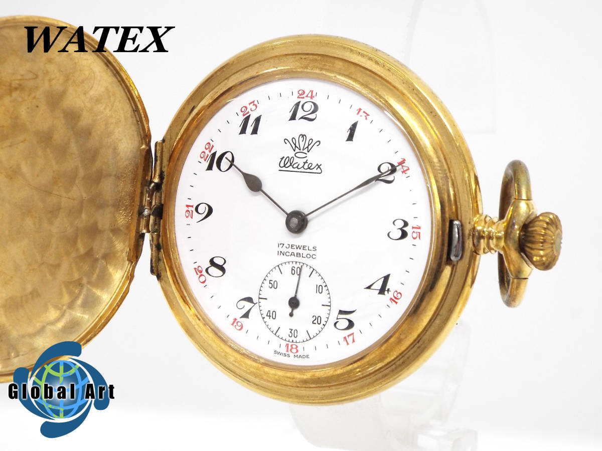 定番，大人気 ヤ481/WATEX ワテックス/手巻き/懐中時計/数字 
