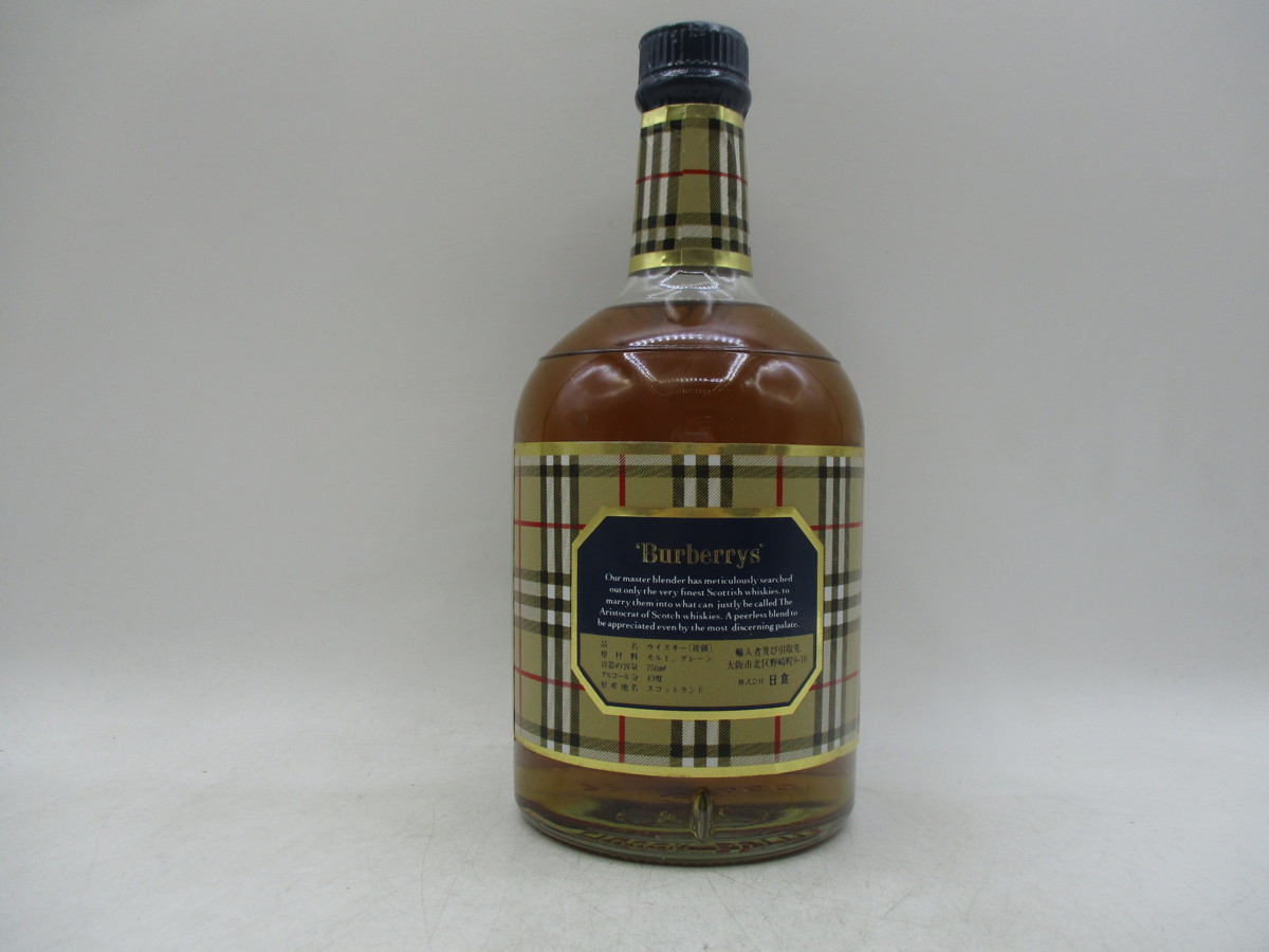 12年 バーバリー 750ml スコッチウイスキー 43度 43% Burberry.s