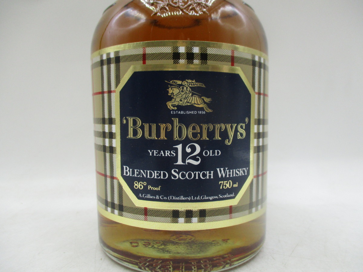 12年 バーバリー 750ml スコッチウイスキー 43度 43% Burberry.s