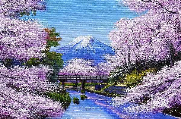 木村由記夫 絵画 最終値下げ 木村由記夫 作品 油絵 桜 【公式通販】