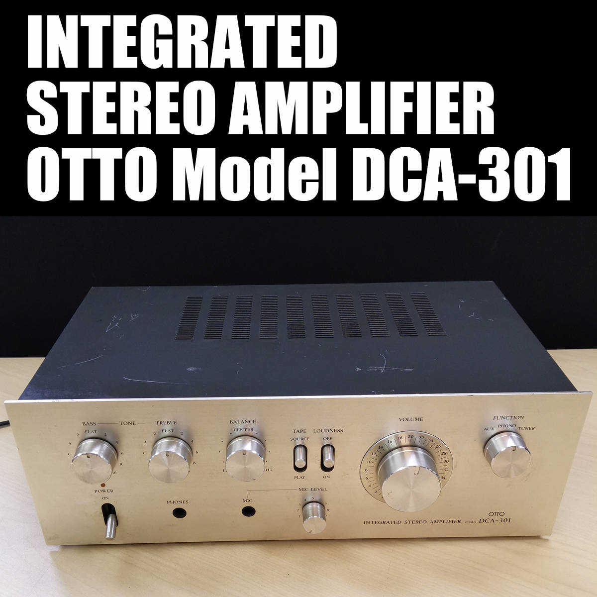 オーディオ機器 OTTO DCA-301F プリメインアンプ 通電確認済