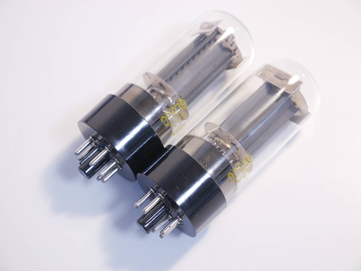 真空管JJ6L6GC マッチドペアX2 動作現状品 真空管 JJ 6L6GC 2本 オーディオ機器 真空管JJ6L6GC