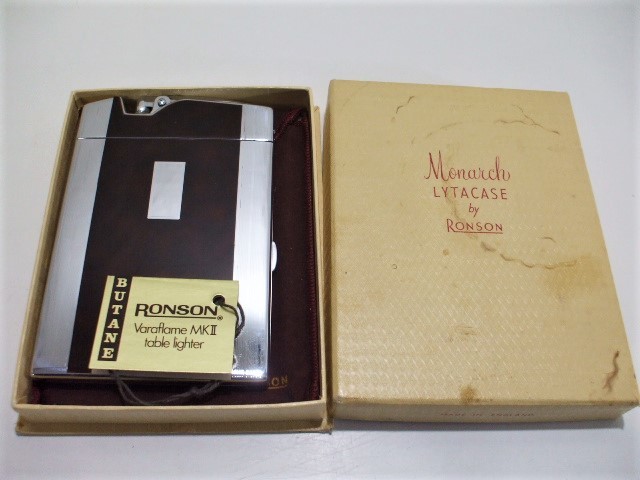 ヴィンテージRONSON シガレットケース オイルライターロンソン