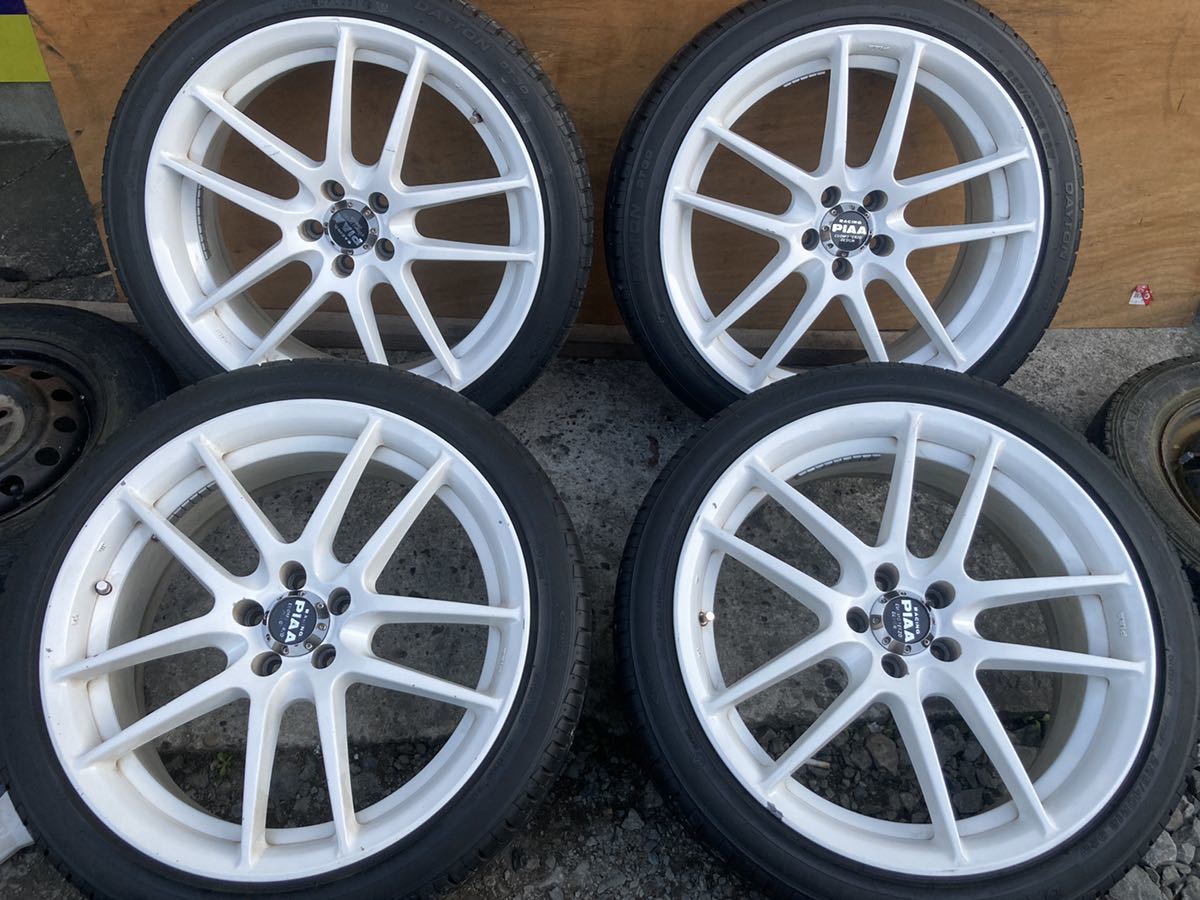 PIAA 日本製 18インチ 7.5J PCD100 5穴 ET38 ハブ径73 DAYTON 225/40R18 4本