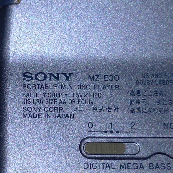 SONY ソニー MD WALKMAN MZ-E30 ポータブルMDプレーヤー_4