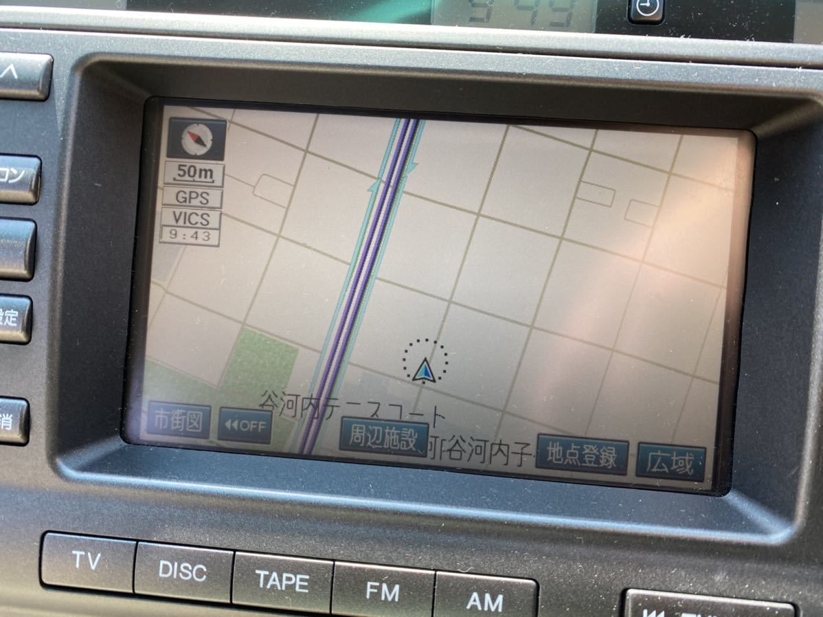クラウン 0 エステート 後期 マルチモニター アスリート G 純正 マルチ 86110-30261 ☆17 JZS175 86110-30262 DENSO トヨタ 品番86110-30280（トヨタ
