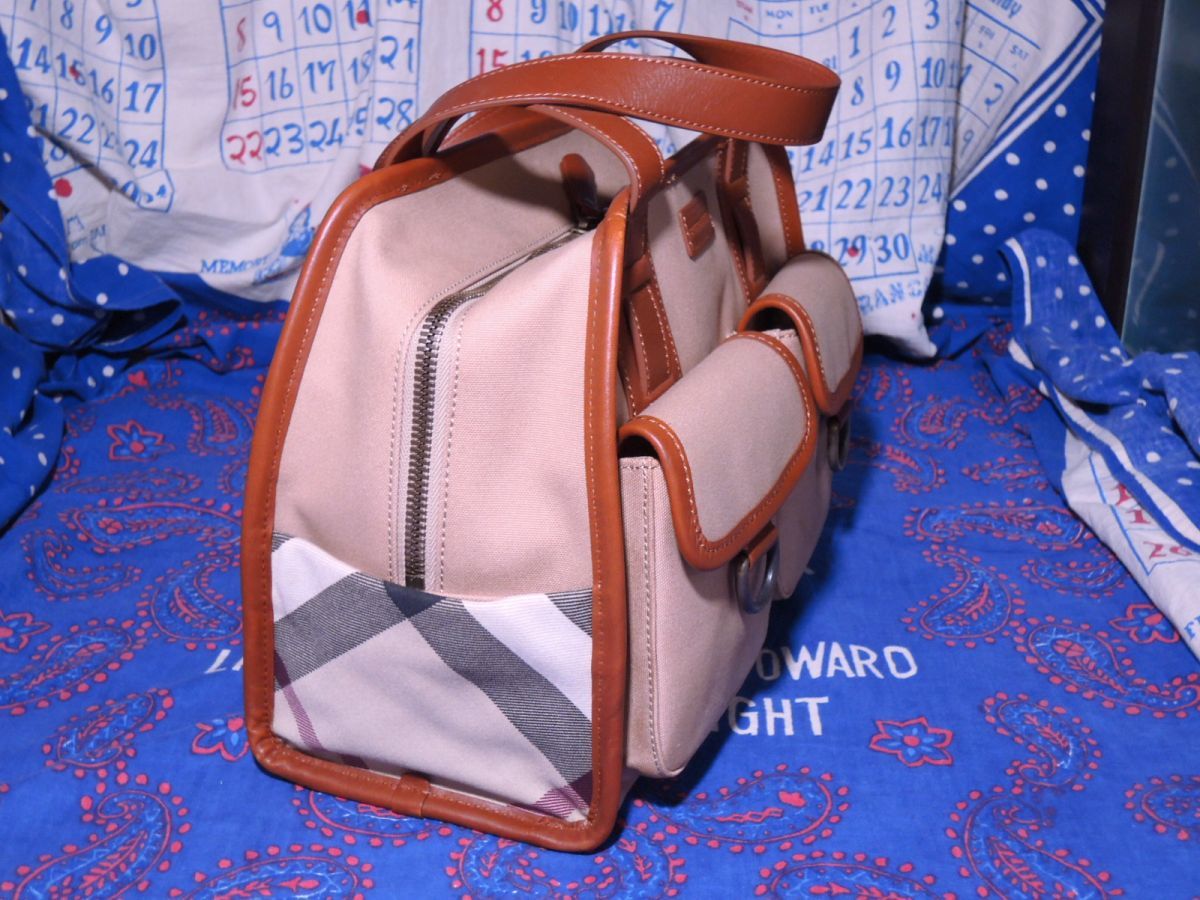 BURBERRY バーバリー ノバチェック ミニボストンバッグ ハンドバッグ 