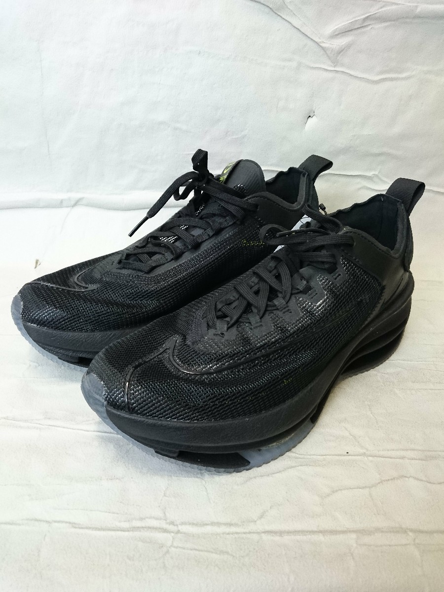 NIKE◆ZOOM DOUBLE STACKED/ローカットスニーカー/27cm/BLK/CI0804-001