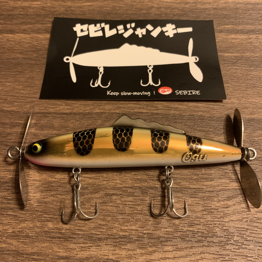 ラインスラック ルアー セビレジャンキー 金箔ブラックストライプ セビレ | 新品未使用品ラインスラック KCHリフレクト Lineslack 新品