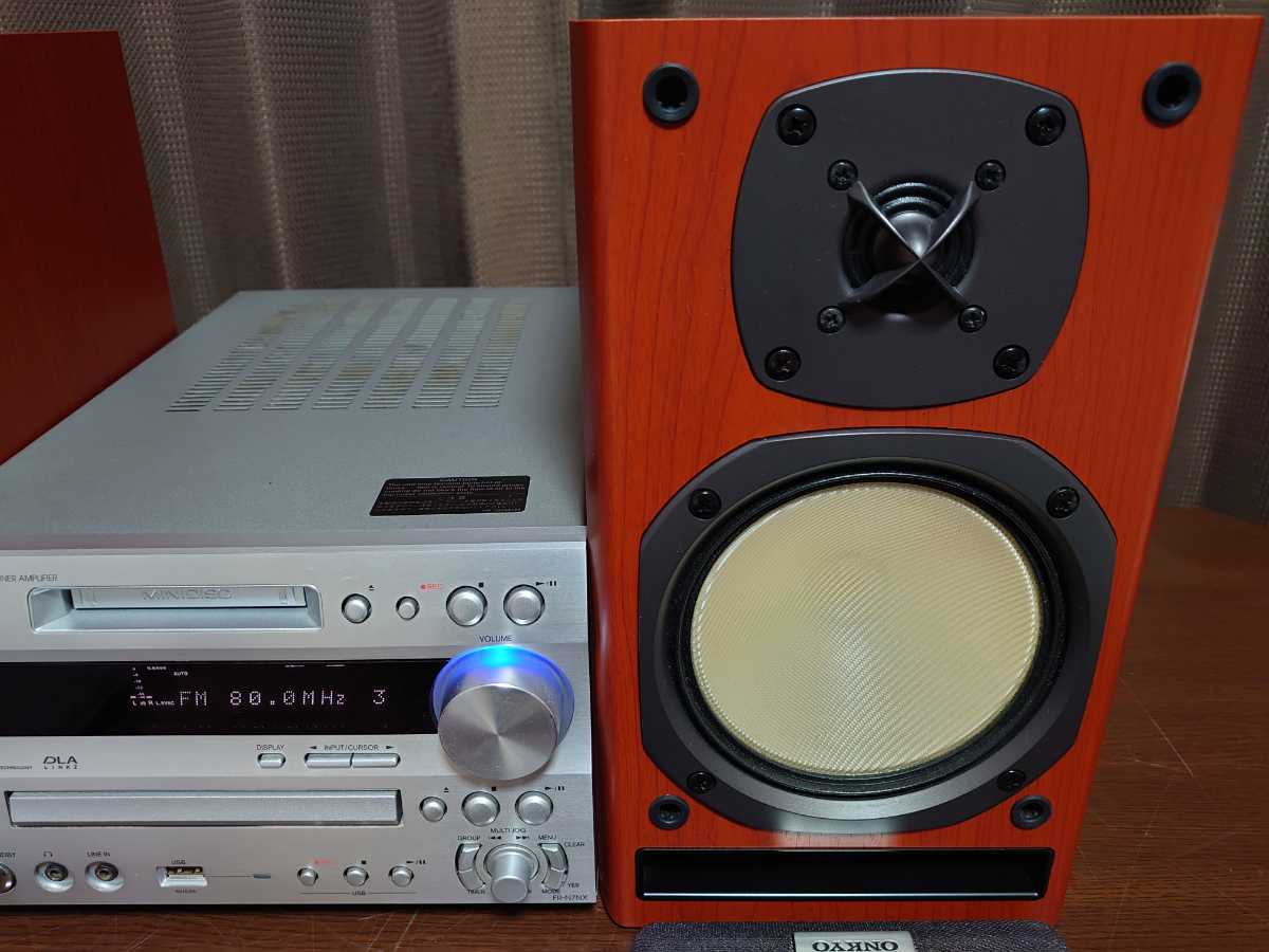ONKYO オンキョー コンポ FR-N7NX CD⁄MD⁄USB CD 動作良好 - システム