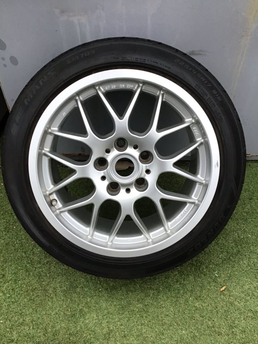 大得価，セール BBS RX204 17インチ 8J +38 5穴 PCD120 225/45R17付き 1本(ラジアルタイヤ)｜売買されたオークション情報、yahooの商品情報をアーカイブ公開 - オークファン 5穴