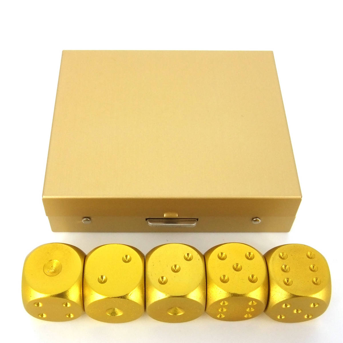 ダイス サイコロ セット ゲーム 6面ダイス 5個 セット アルミ 合金 パーティー 景品 金色 ゴールド プレゼント ボードゲーム 売買されたオークション情報 Yahooの商品情報をアーカイブ公開 オークファン Aucfan Com
