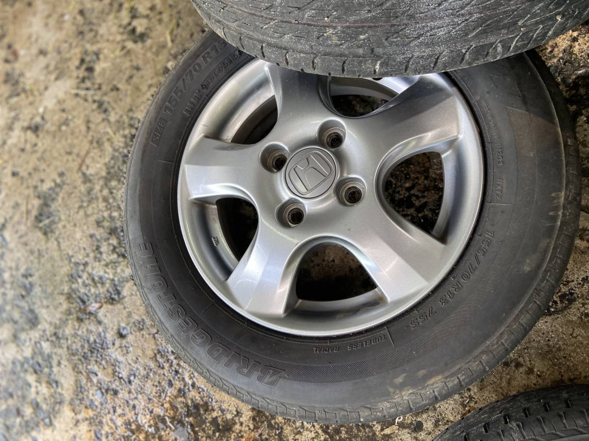 ホンダ純正アルミホイルとブリジストン製タイヤセットです。 ホンダ - BRIDGESTONE 純正アルミホイールセット 16インチ ホンダ（タイヤ・ホイールセット）のフリマアイテム一覧