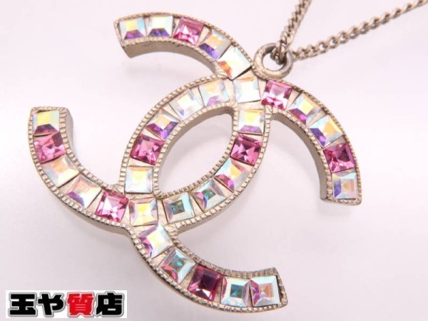 シャネル CC ココ CHANEL カラーストーン 05P ネックレス 8682