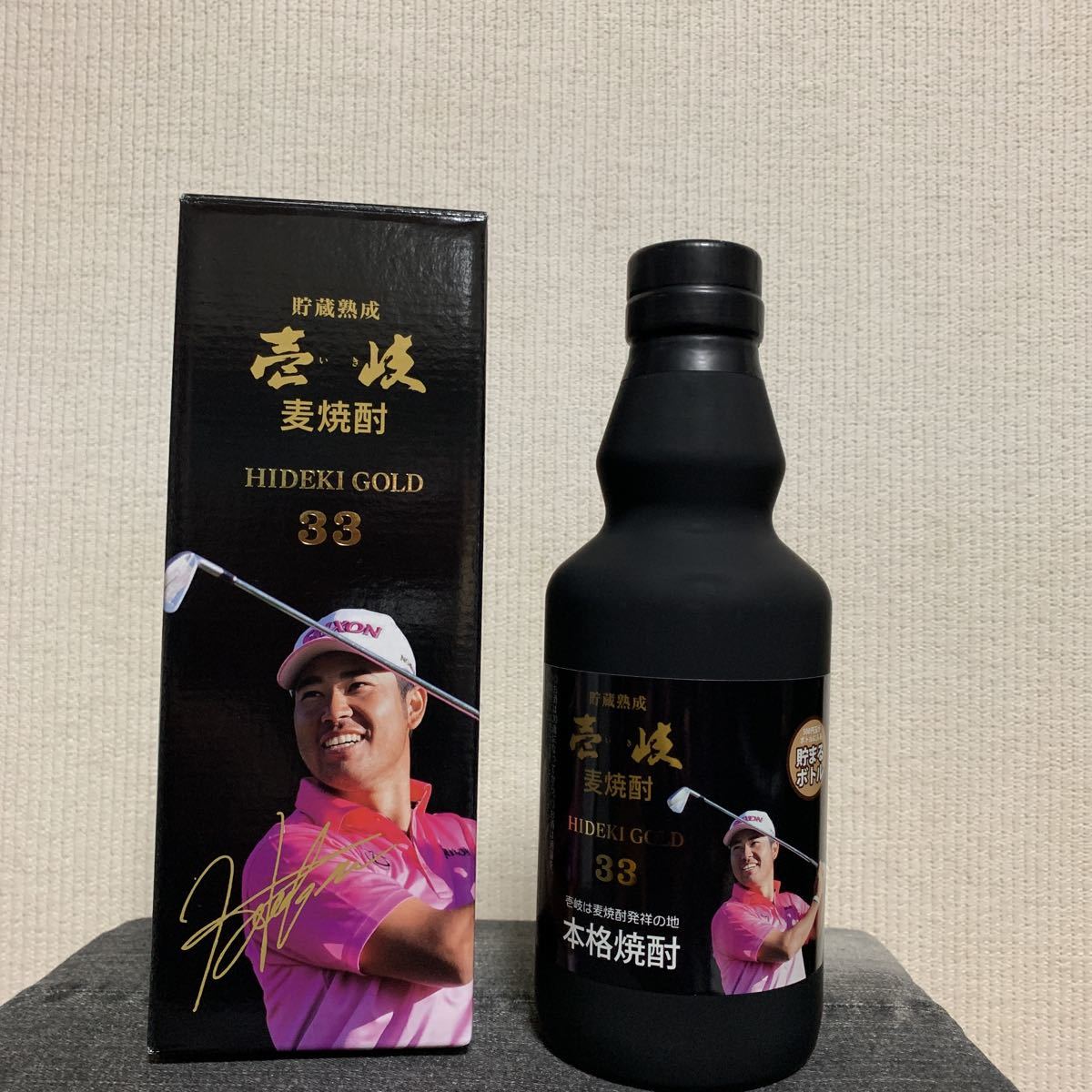 【未開封】【送料無料】限定品　松山英樹バージョン　壱岐ゴールド33 本格焼酎