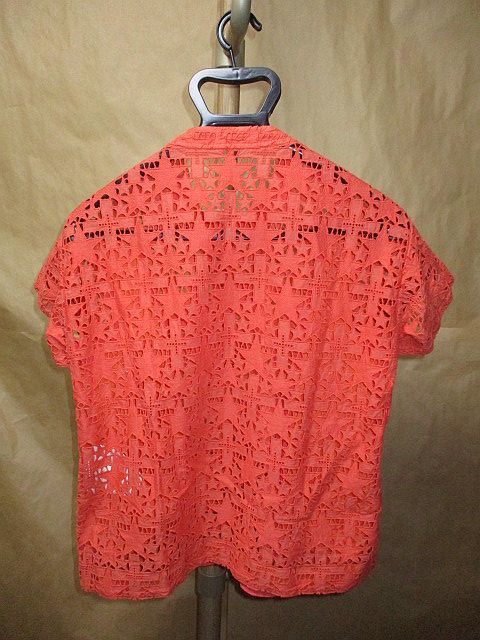 サカイ sacai 16SS スター レース ブラウス オレンジ 1(女性用)｜売買 
