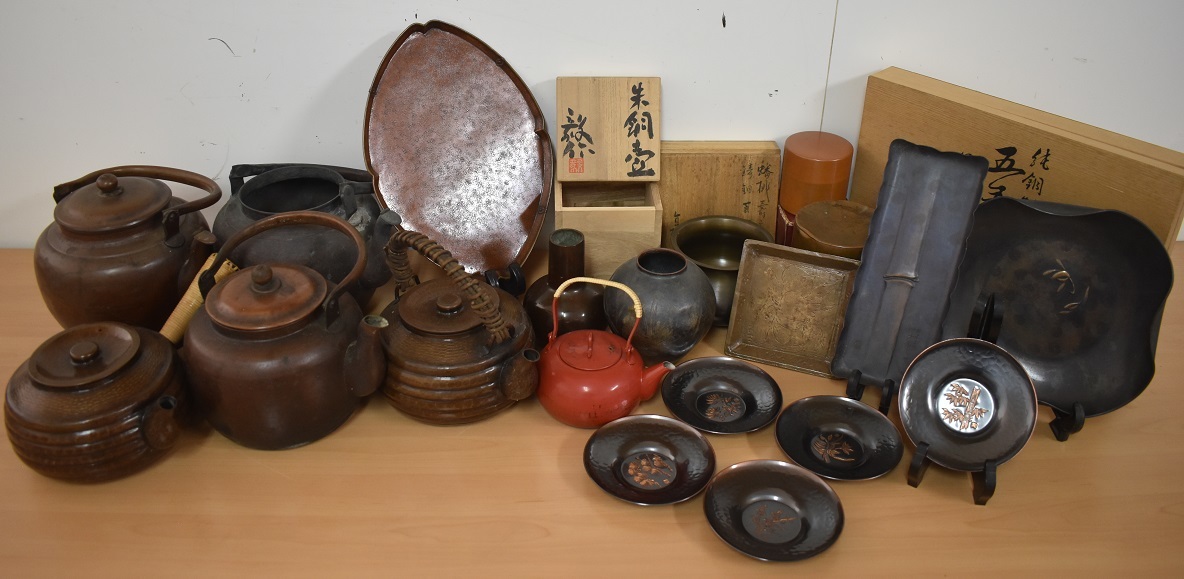 人間国宝 加藤卓夫 幸兵衛窯 乾山意 紅白梅絵 色絵金彩 六寸 四方鉢 栞