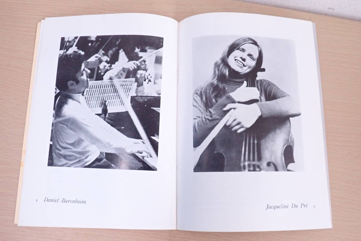 来日公演 プログラム イギリス室内管弦楽団 ダニエル・バレンボイム ジャクリーヌ・デュ・プレ ズッカーマン 日本 演奏会 パンフレット_8