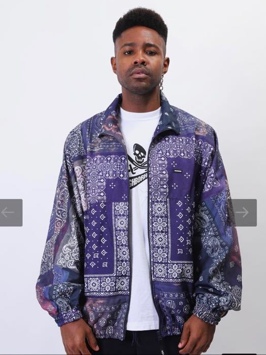 NEIGHBORHOOD 20AW TRACK-B/E-JKT バンダナ ジップトラックジャケット  