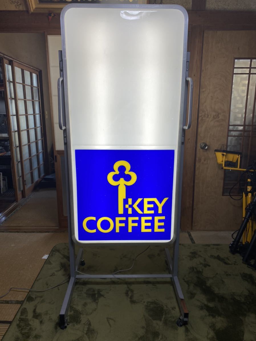 キーコーヒー KEY COFFEE 看板 S119）大型看板 喫茶店看板、店舗用看板