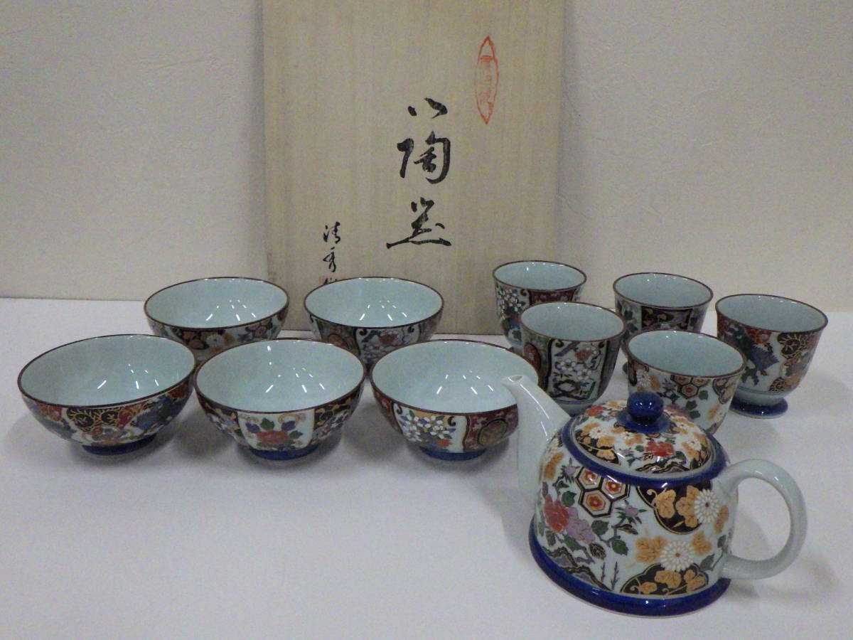 品 有田焼 清秀作 金蘭手古伊万里 急須 湯呑み 茶碗 5セット 和食器 茶器揃い 5客(茶器セット)｜売買されたオークション情報、yahoo ...