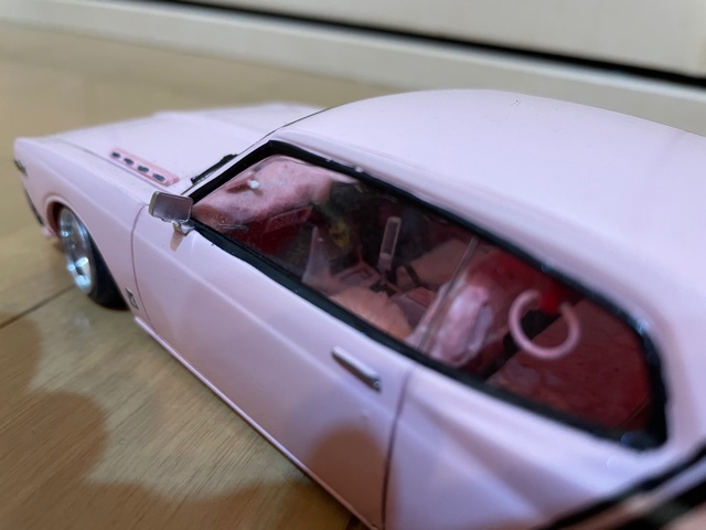 改造多数 アオシマ 1/24 日産 ローレル 2000 SGX 完成品 ブタケツ 街道