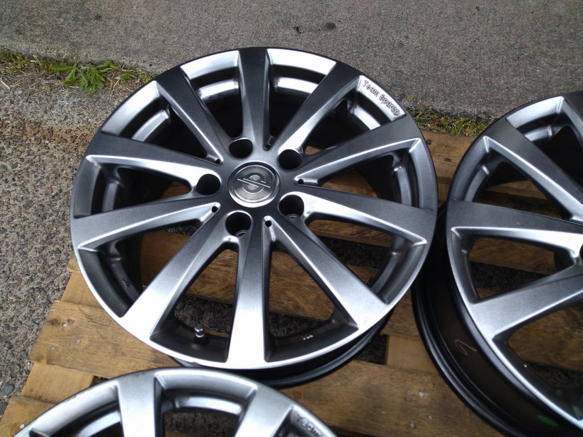 送料込み!!! BMW 3シリーズ E90 F30 等 TEAM SPARCO スパルコ 7.5-17+35 5H120 ホイール4本セット _5