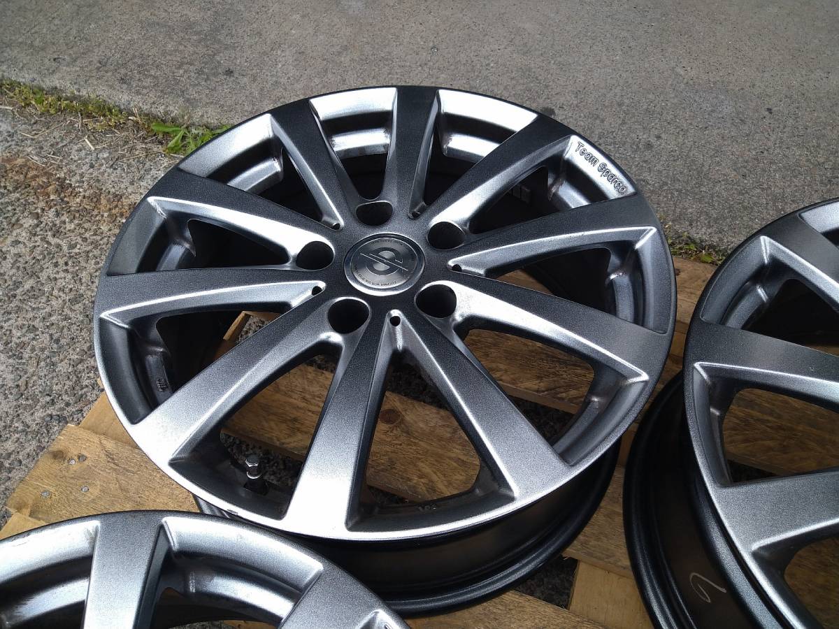 送料込み!!! BMW 3シリーズ E90 F30 等 TEAM SPARCO スパルコ 7.5-17+35 5H120 ホイール4本セット _9