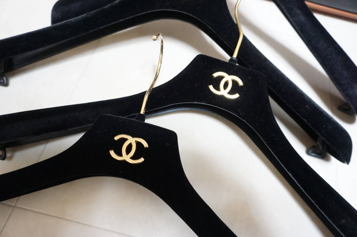 ハンガー CHANEL シャネル ベロア 極美品 10点セット 0206 ココマーク