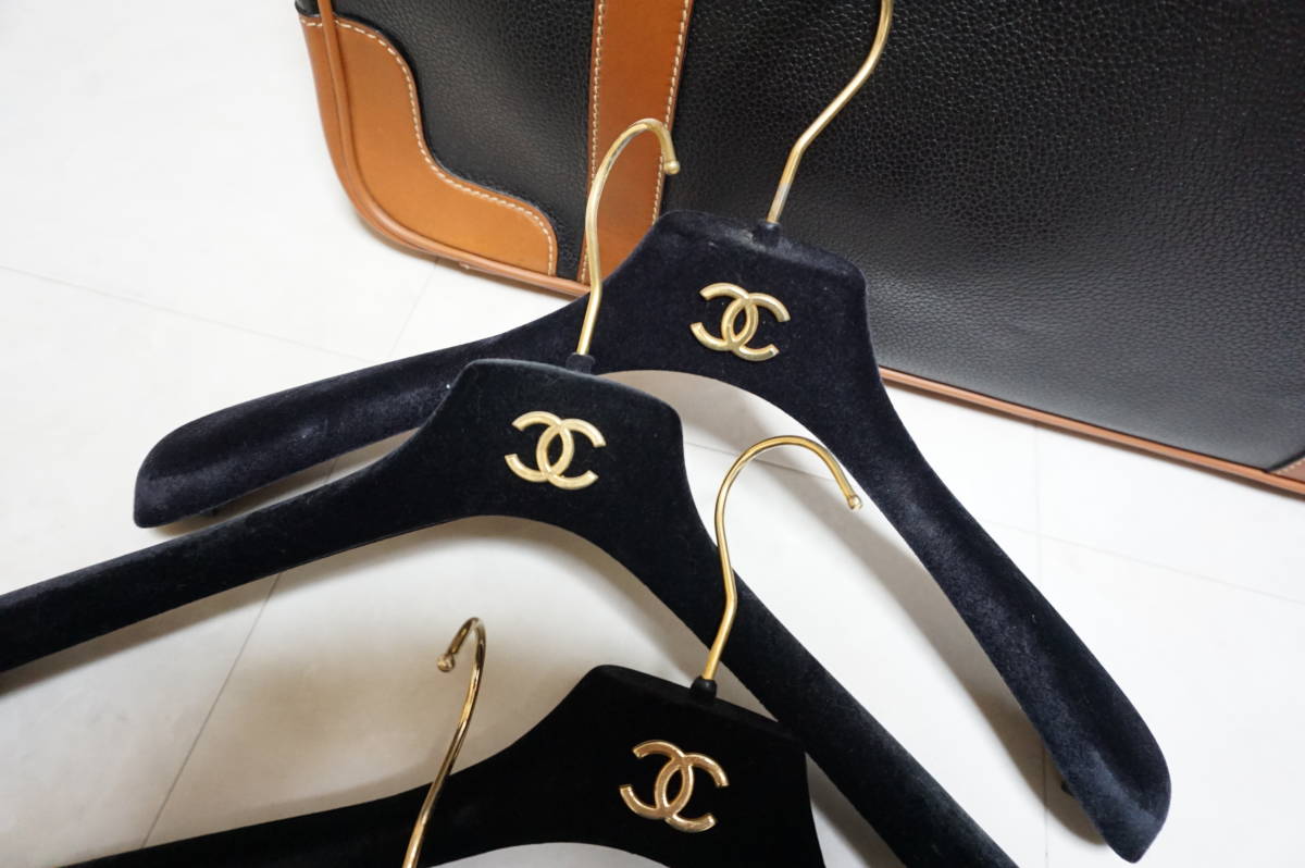 ハンガー CHANEL シャネル ベロア 極美品 10点セット 0206 ココマーク