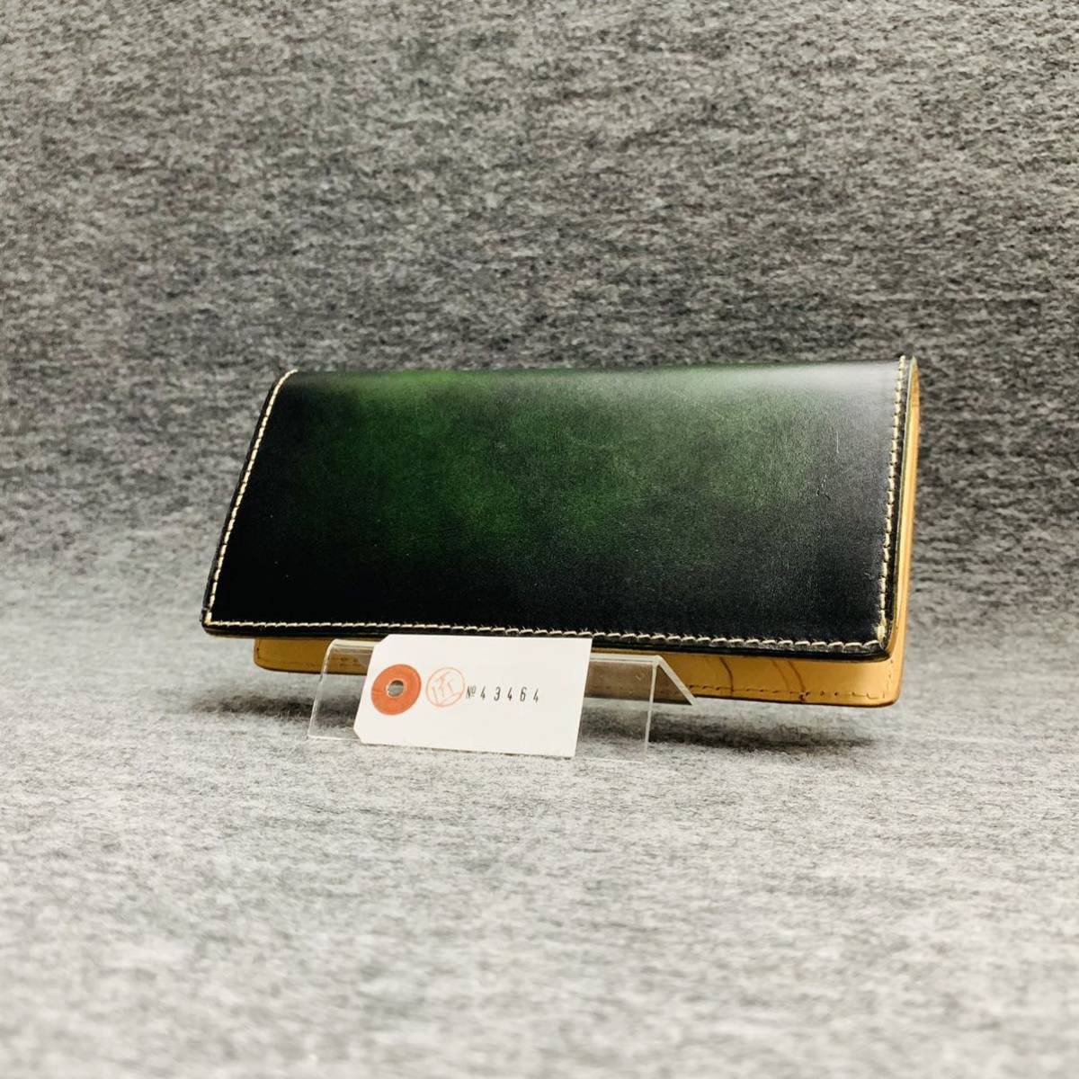 色 渋い緑 札入れ アドバンレザー 長財布 本革 メンズ 財布 牛革 ハンドメイド 1円 一円 革財布 ビジネス 長財布 小銭入れなし 売買されたオークション情報 Yahooの商品情報をアーカイブ公開 オークファン Aucfan Com