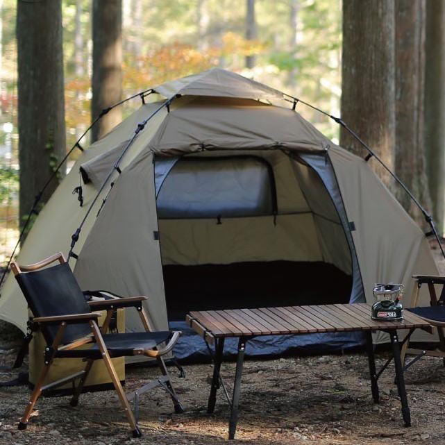 クイックキャンプ 3人用 ワンタッチ ドーム テント ダブルウォール