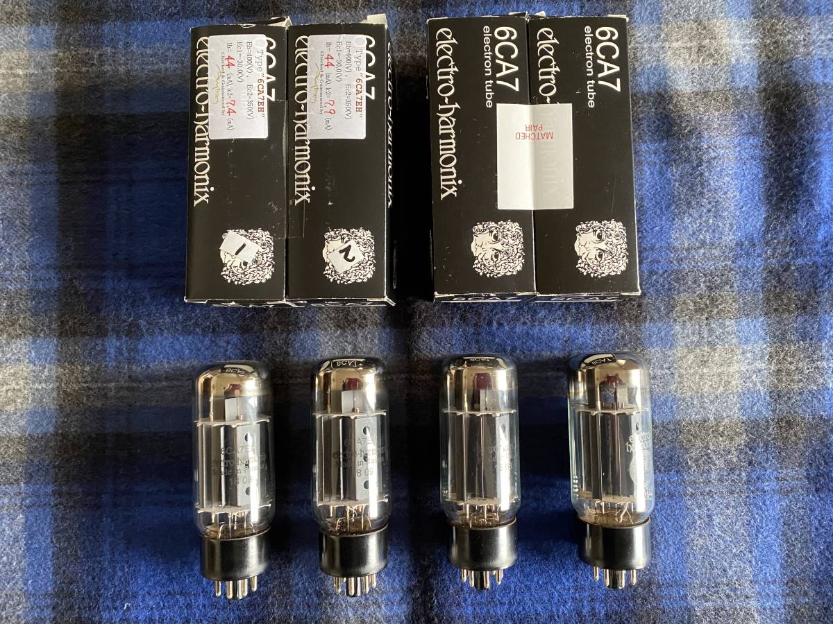 エレクトロハーモニクス 6CA7(EL34)太管ペア 未使用品 その1