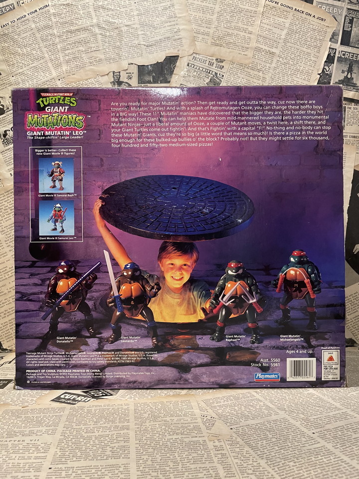 ☆1990年代/TMNT/タートルズ/アクションフィギュア/ジャイアントミュー