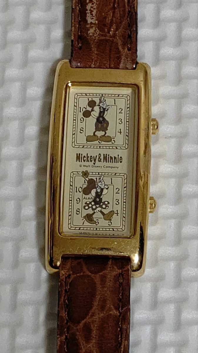 SEIKO セイコー ALBA アルバ Mickey&Minnie 腕時計 ミッキー ミニー 