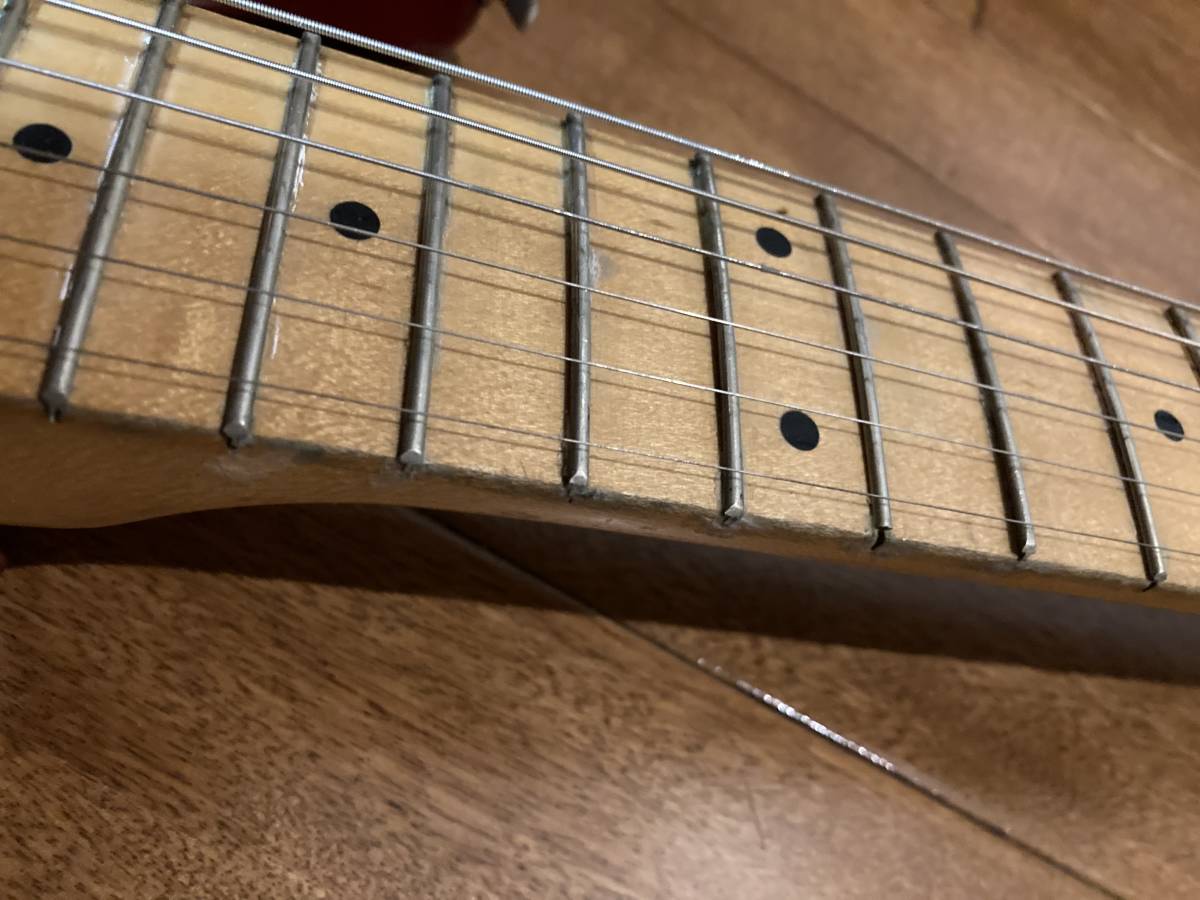 Fender Japan ショートスケール ストラト ボディ＋ＰＵ(USA３種）＋ポット&5way＋ネックプレート（ネック＋ペグはおまけ※ジャンク品_10