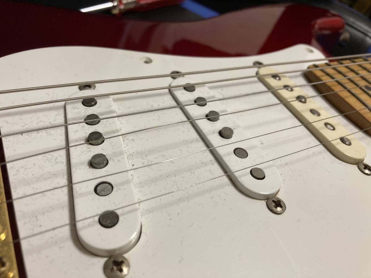 Fender Japan ショートスケール ストラト ボディ＋ＰＵ(USA３種）＋ポット&5way＋ネックプレート（ネック＋ペグはおまけ※ジャンク品_4