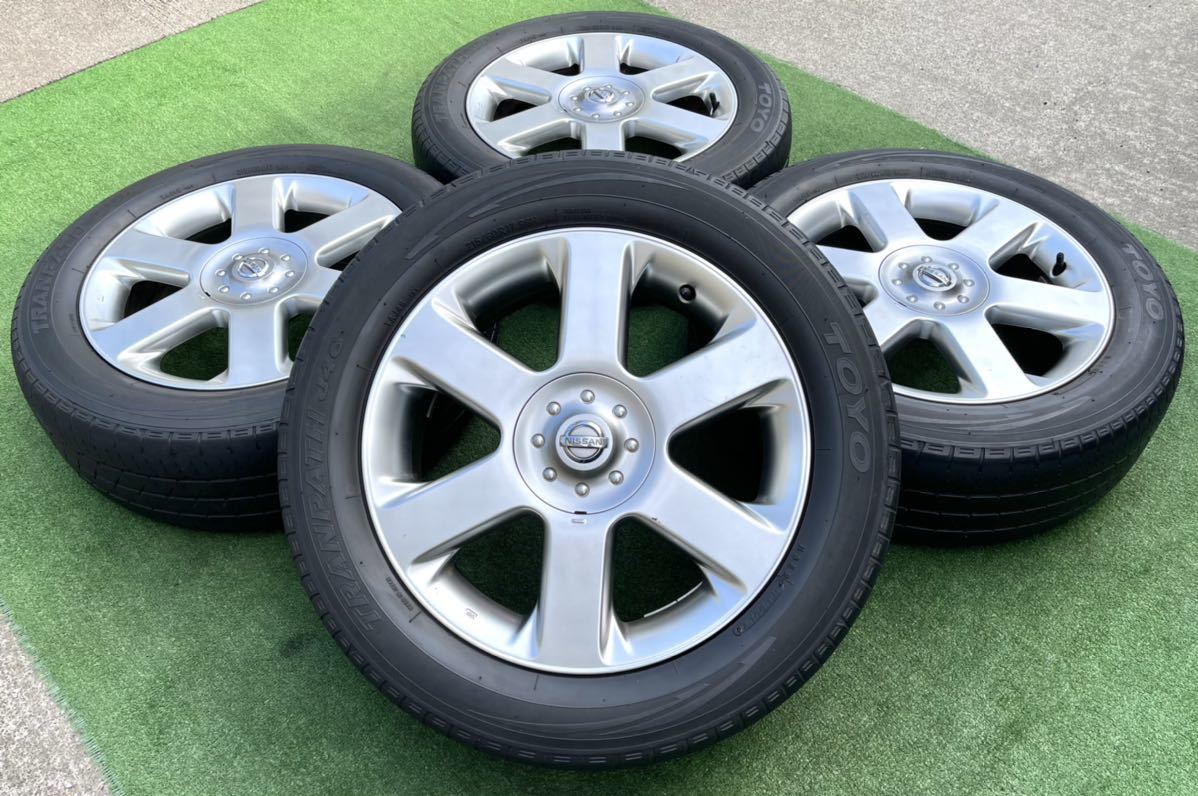 日産 エルグランド 純正 17インチ アルミホイール ☆TOYO 215/60R17 4