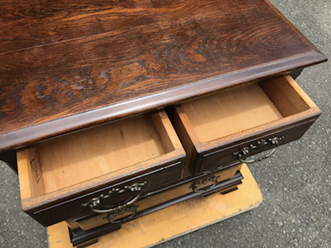 2CD ノックオンウッド 横浜クラシック チェスト オーク無垢材