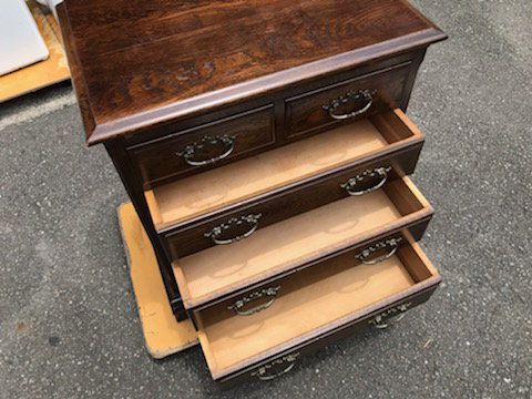 2CD ノックオンウッド 横浜クラシック チェスト オーク無垢材