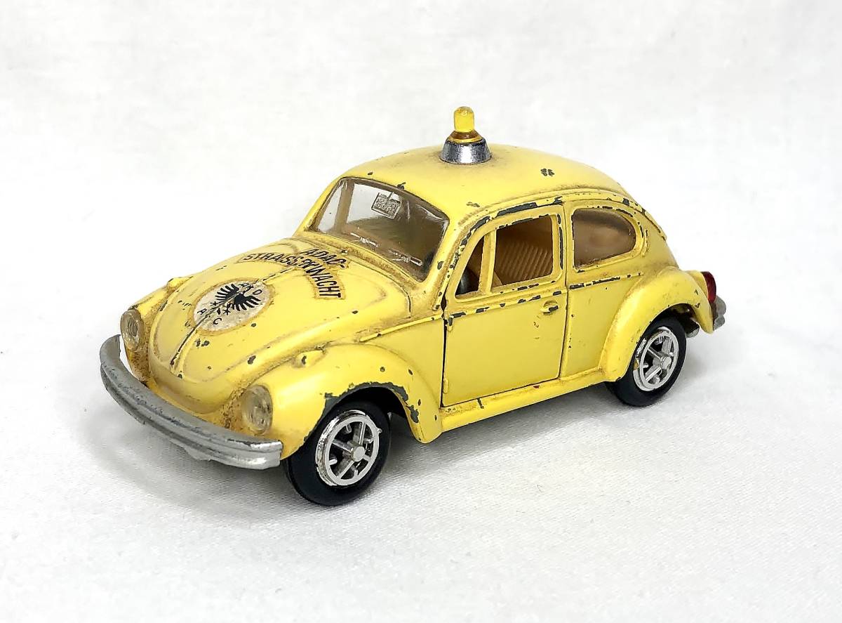 Miniature Solido 1/18 – Volkswagen Coccinelle ADAC Strassenwacht (jaune, Occasion Sans Boîte)