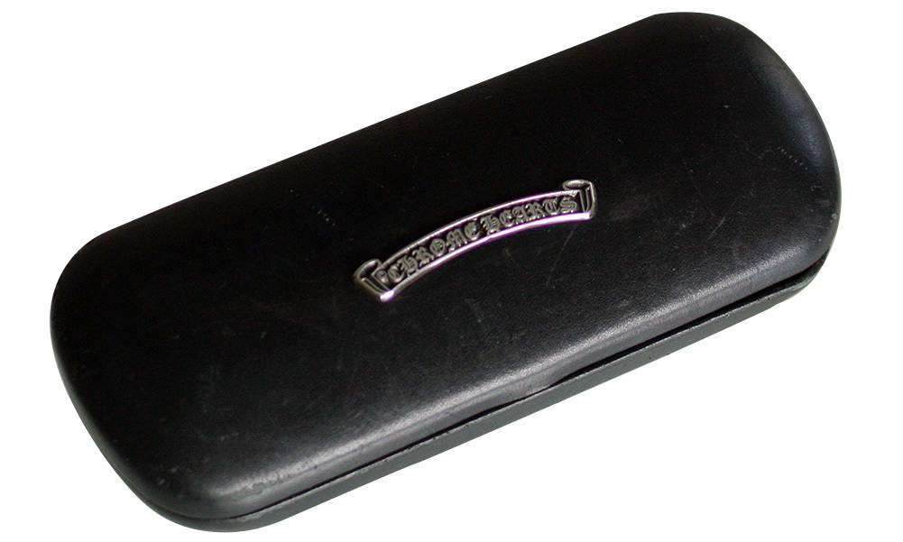 クロムハーツ Chrome Hearts レザーケース スクロールロゴ 中古