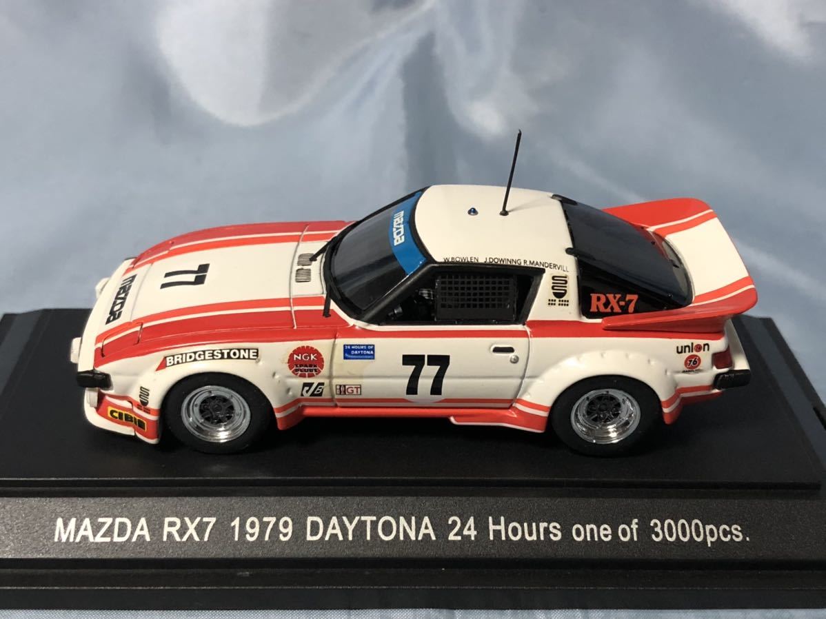 エブロ製　マツダ　RX-7 デイトナ24hレース 1979年 No77 1/43 0 RX-7 エブロ マツダサバンナ RX-7」、1&frasl;24模型 ミニカー散財とほほ日記