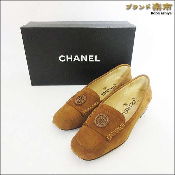 CHANEL シャネル ローファー スリッポン ココマーク スエード 刺繍 