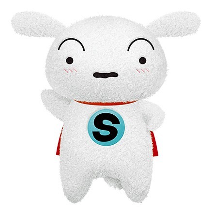 送料￥510 シロ 犬 クレヨンしんちゃん SUPER SHIRO スーパーシロ めちゃ かぬいぐるみ タグ付 映画公開中 謎メキ 花の天カス ...