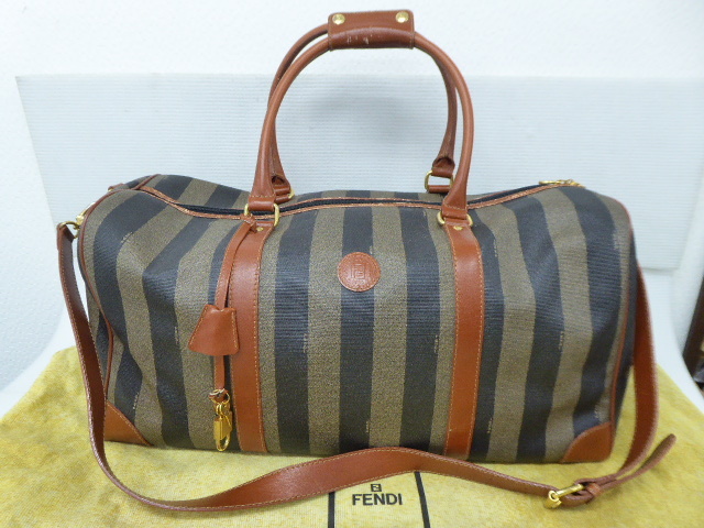 FENDI フェンディ ペカン柄 2WAY ハンドショルダー ボストンバッグ